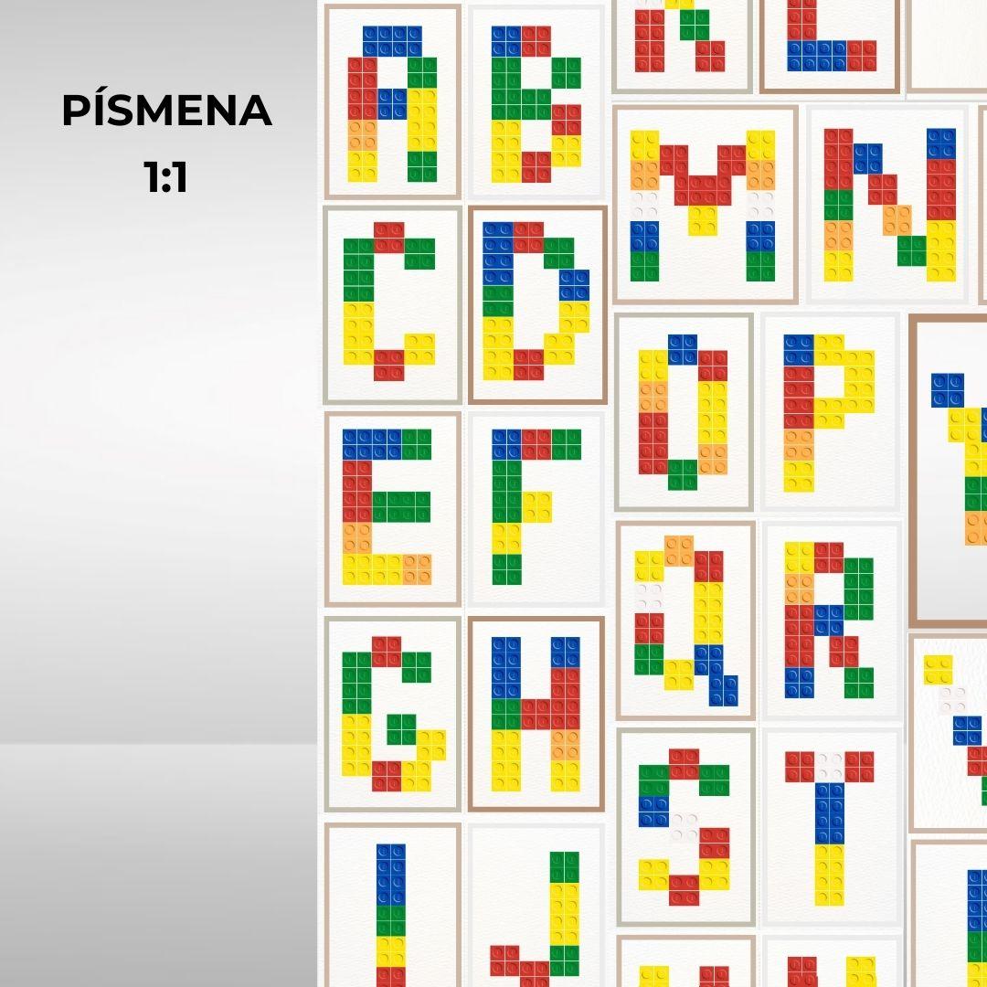 Digitální produkt - Stavění s kostkami - Písmena 1:1